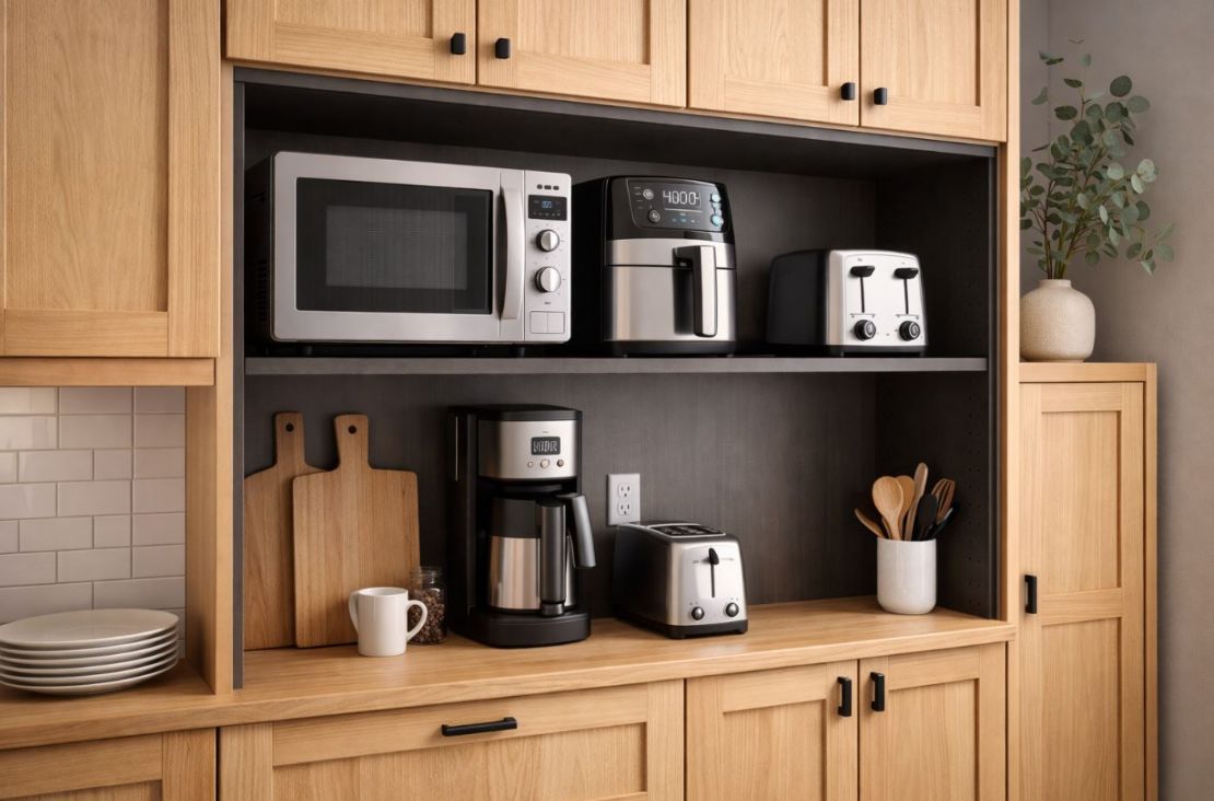 廚房電器櫃設計全攻略：收納、安全與美感一次到位